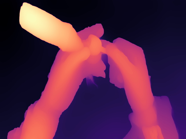 Depth estimation result